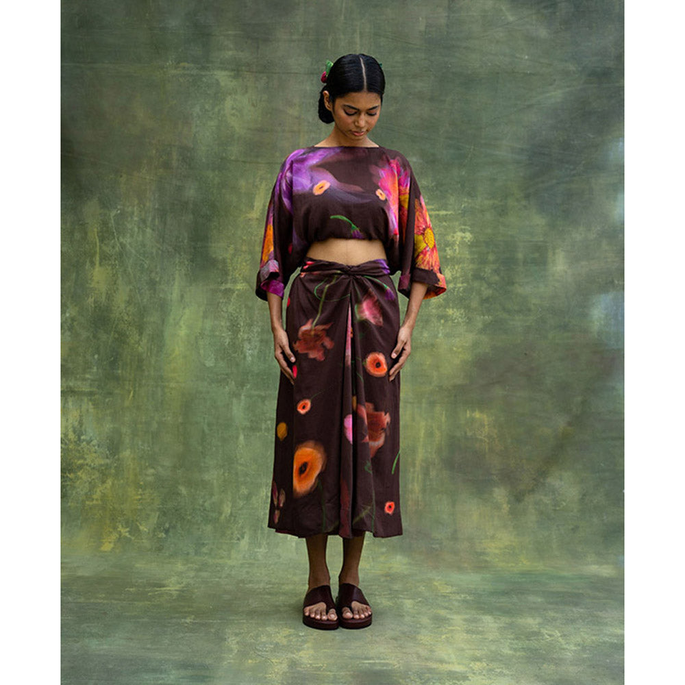 Doodlage Hazel Printed Top and Skirt (Set of 2)