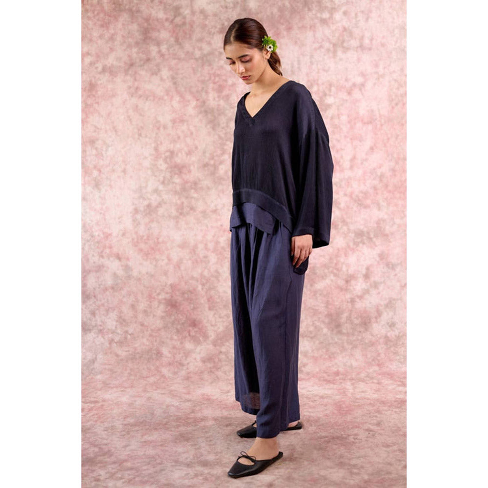 Doodlage Savanna Navy Blue Tunic with Pant