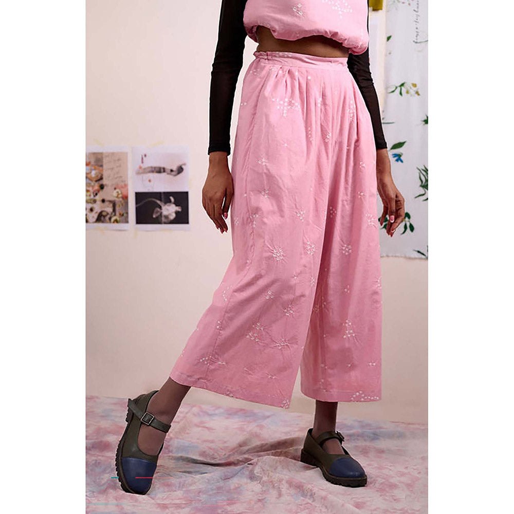 Doodlage Women Pink Organic Cotton Tunic with Pant