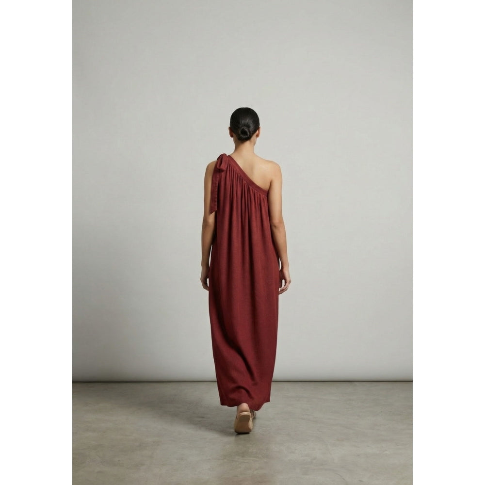 Doodlage Womens Maroon Daryl Dress