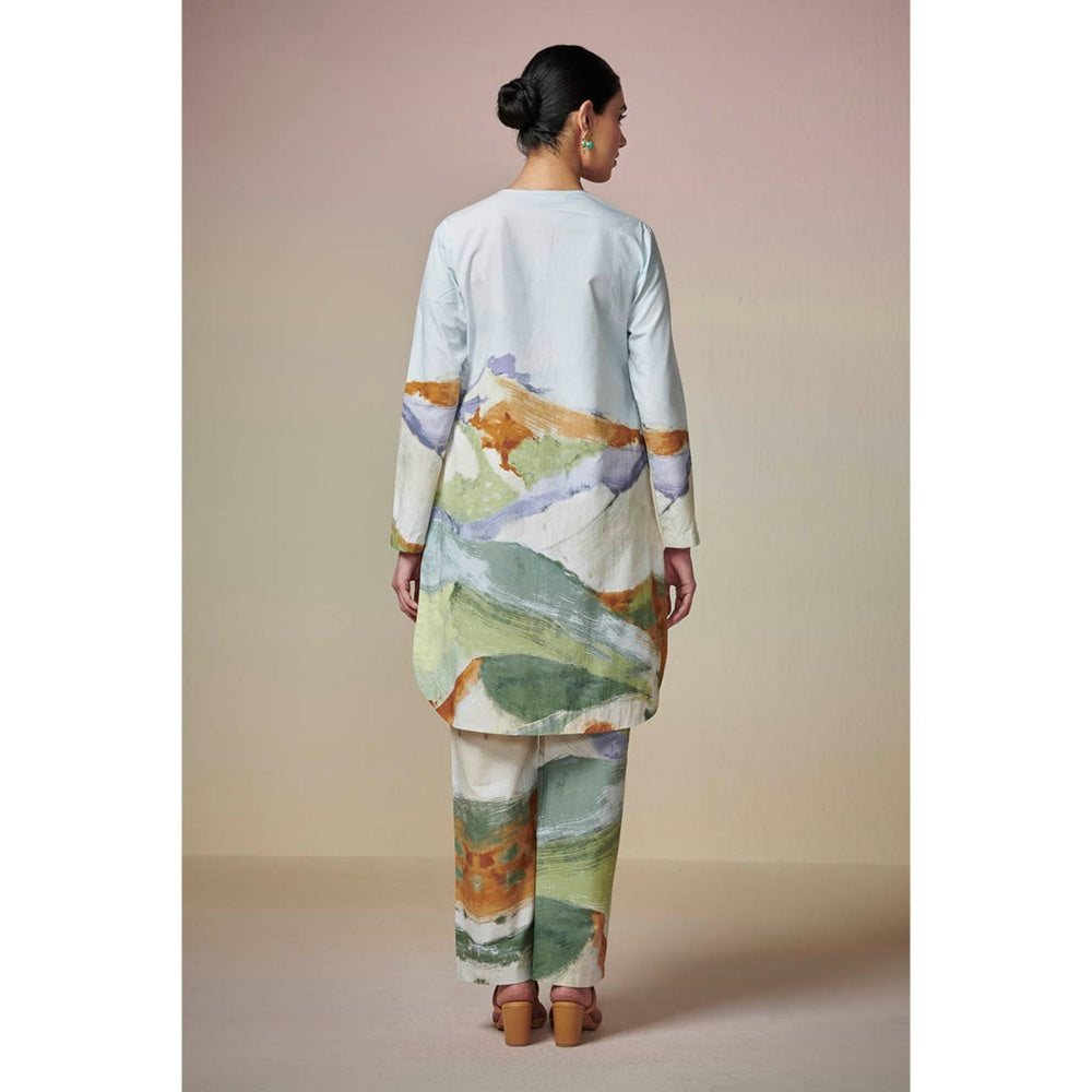 Dressfolk Light Blue Cotton Co-Ord (Set of 2)