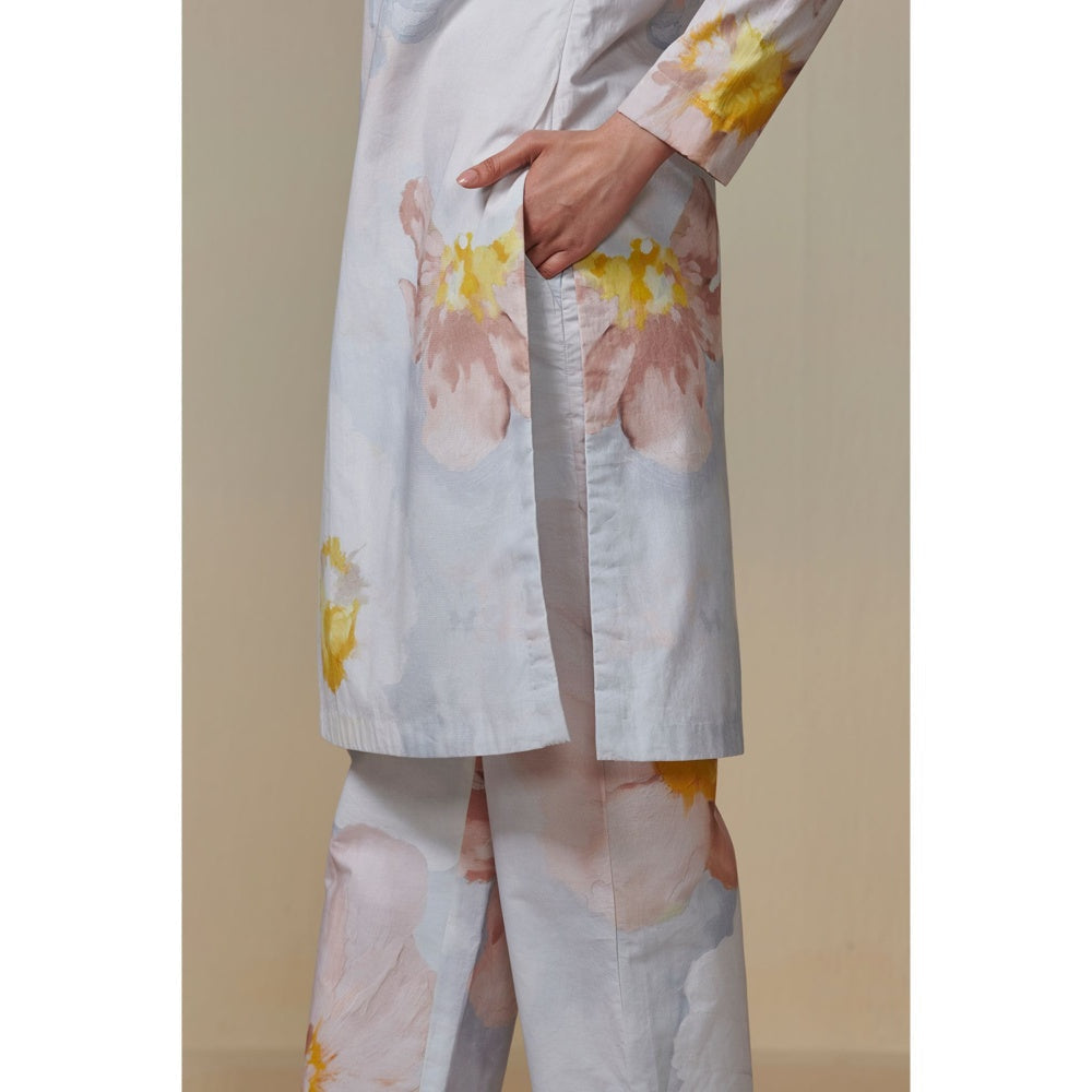 Dressfolk Powder Blue Cotton Co-Ord (Set of 2)