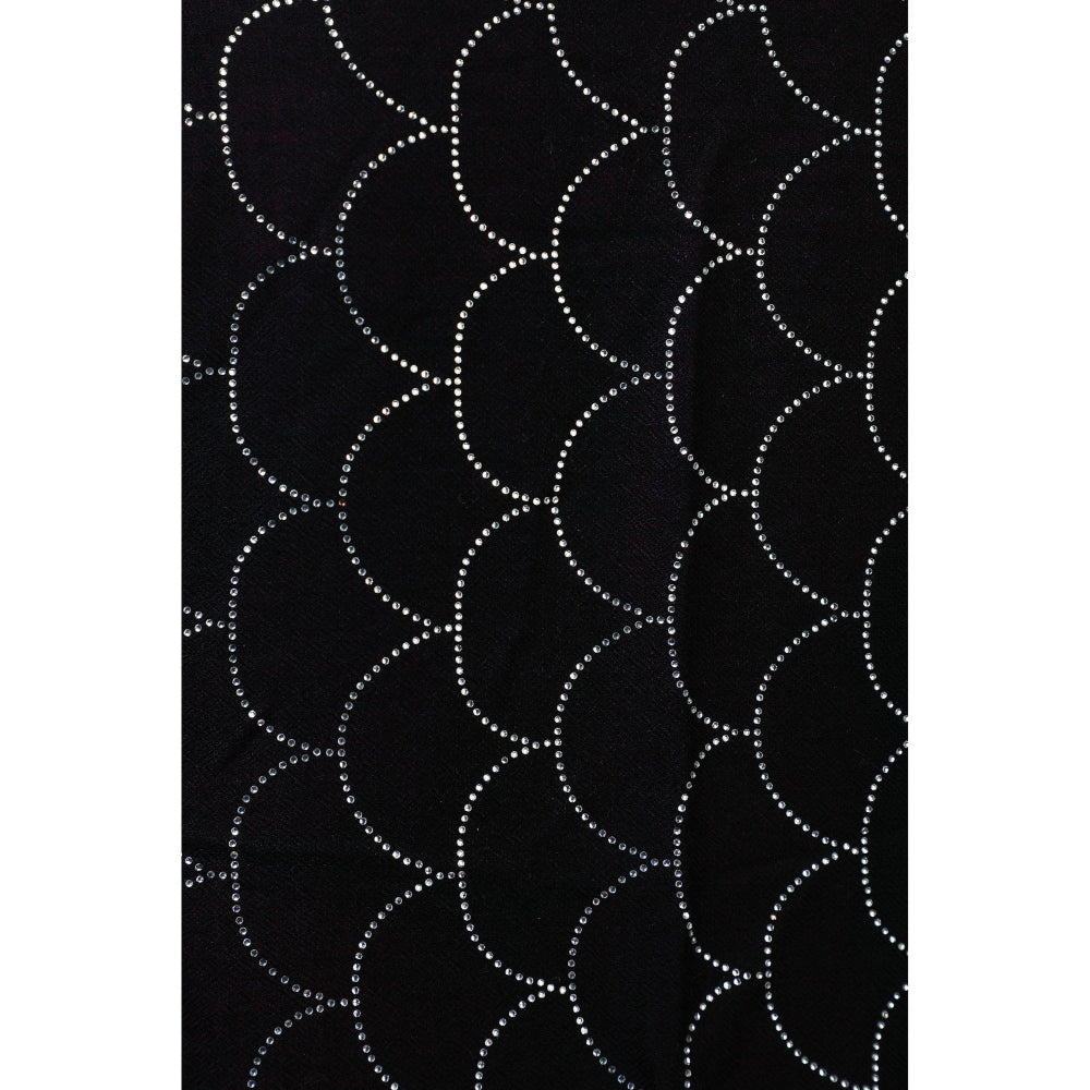 Dusala India Handwoven Cashmere Fine Wool Lite Jaal Embellished/Sequined Stole