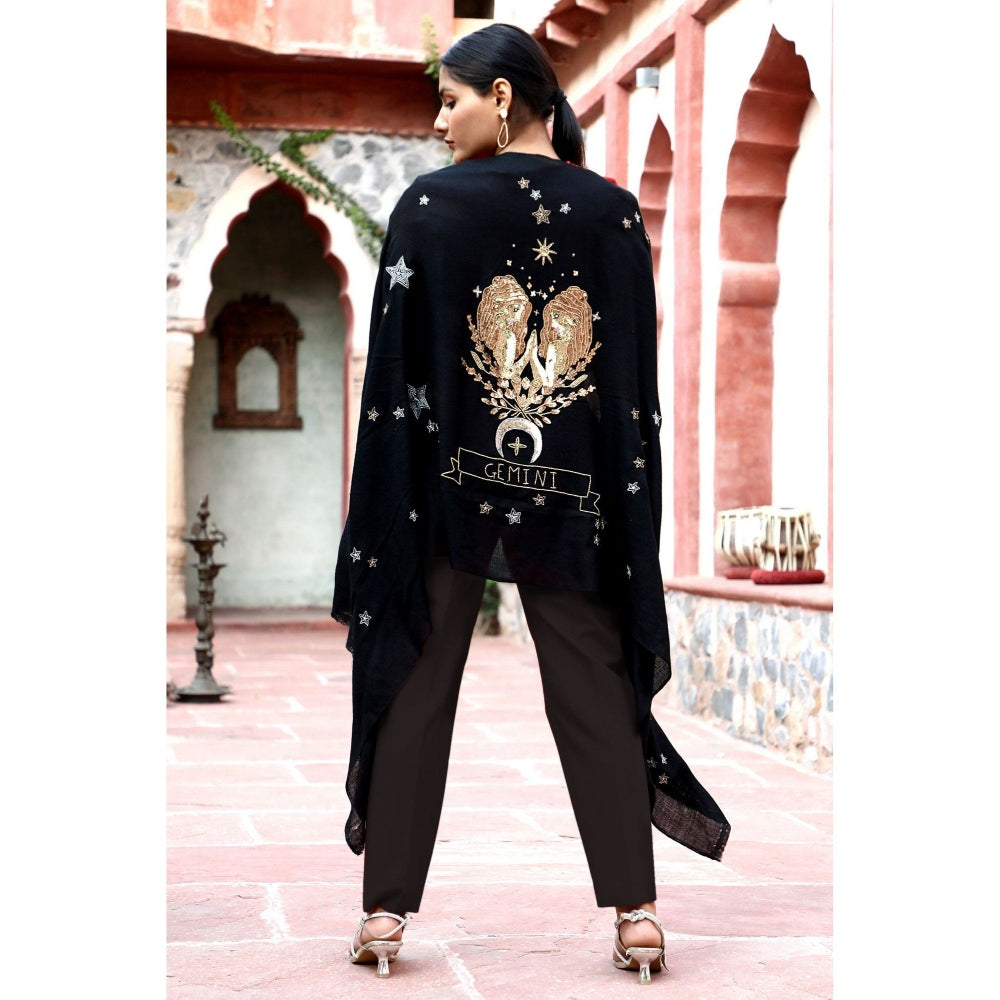 Dusala India Gemini Sequence Pipe Work and Thread Work Stole