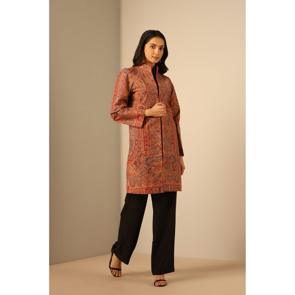 Dusala India Anvi Fine Wool Silk Full Jacket