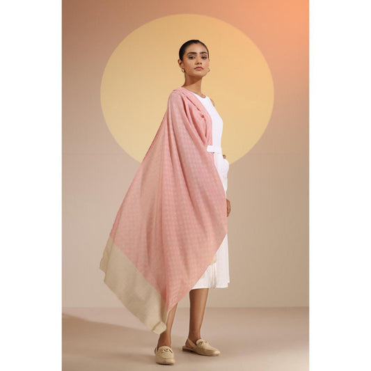 Dusala India Louisa Cashmere Fine Wool Checkered Stole