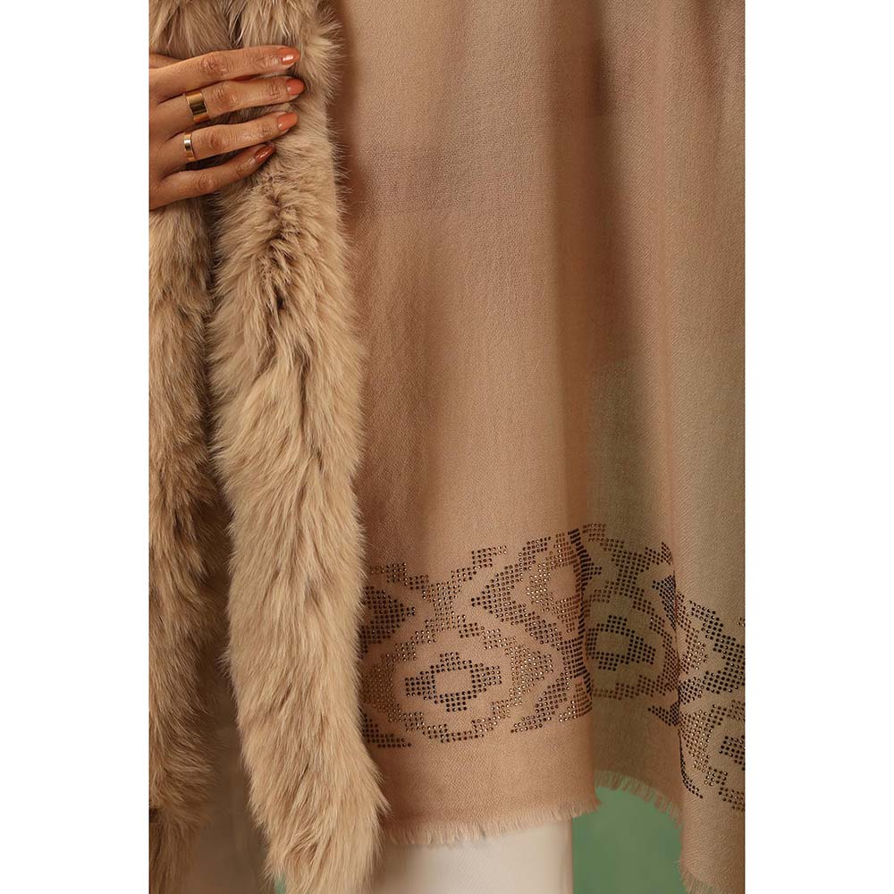 Dusala India Margha Cashmere Fur Stole