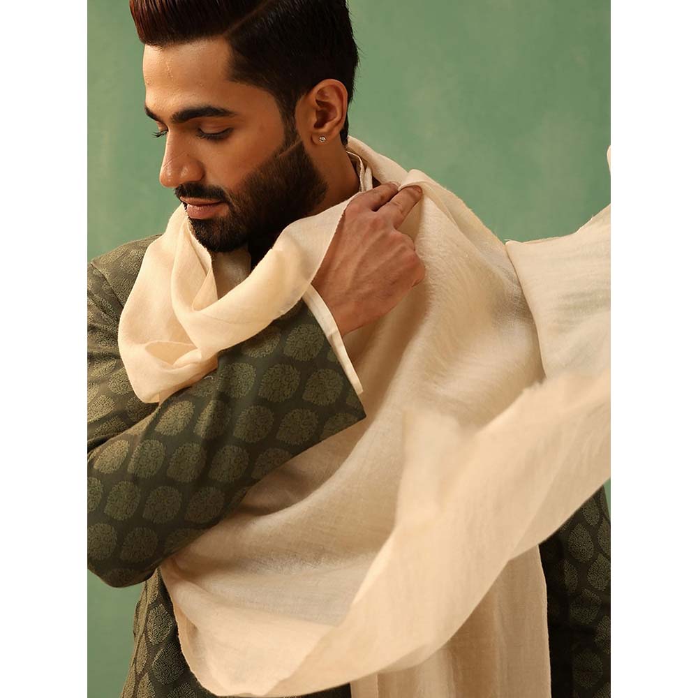 Dusala India Off White Shahid Cashmere Stole
