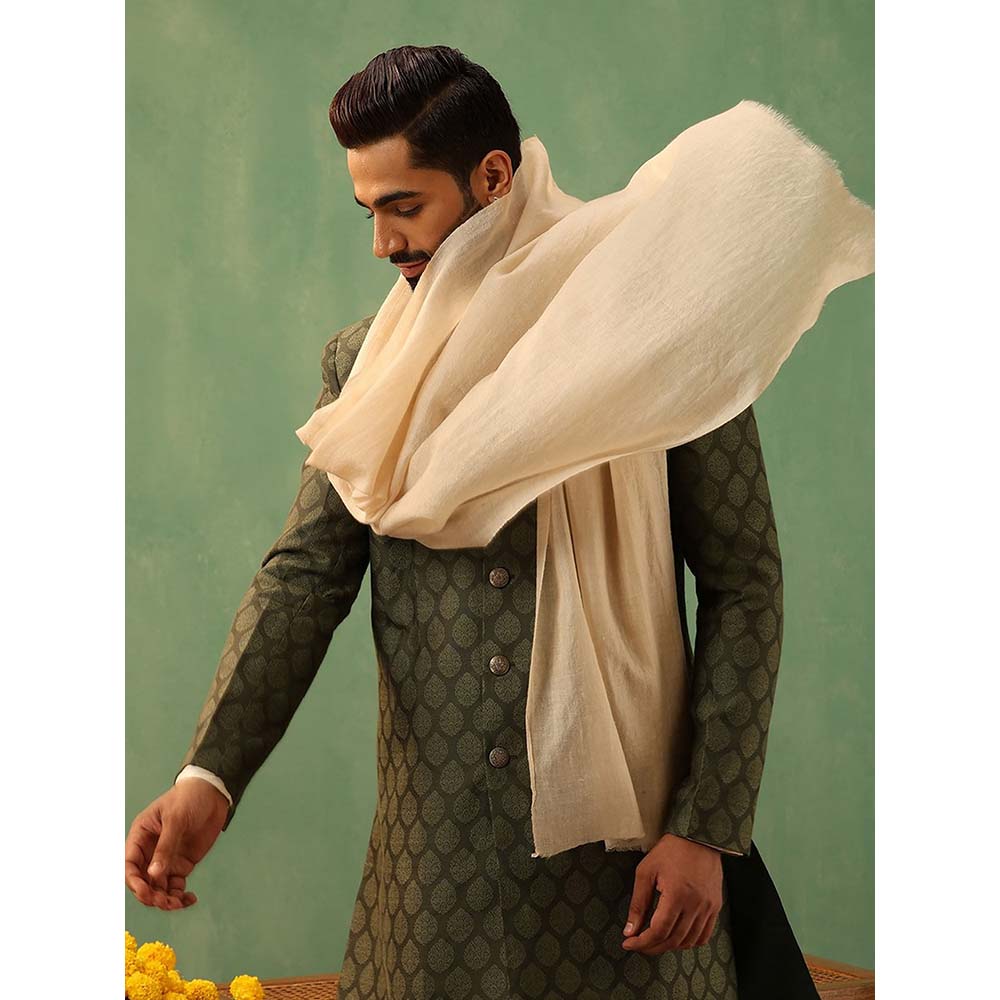Dusala India Off White Shahid Pashmina Stole