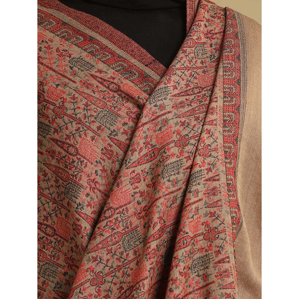 Dusala India Beige Sera Cashmere Stole