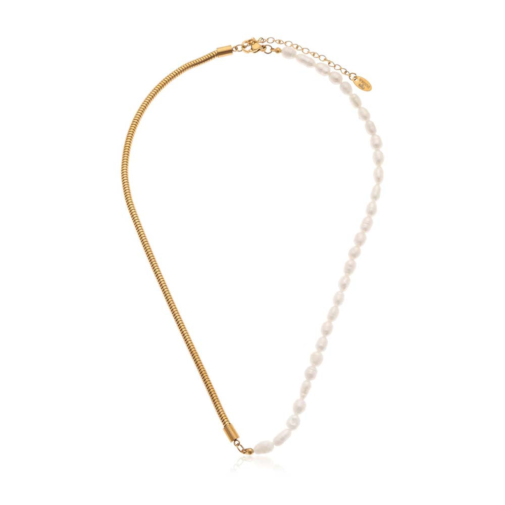 Dusala India White Collar Necklace