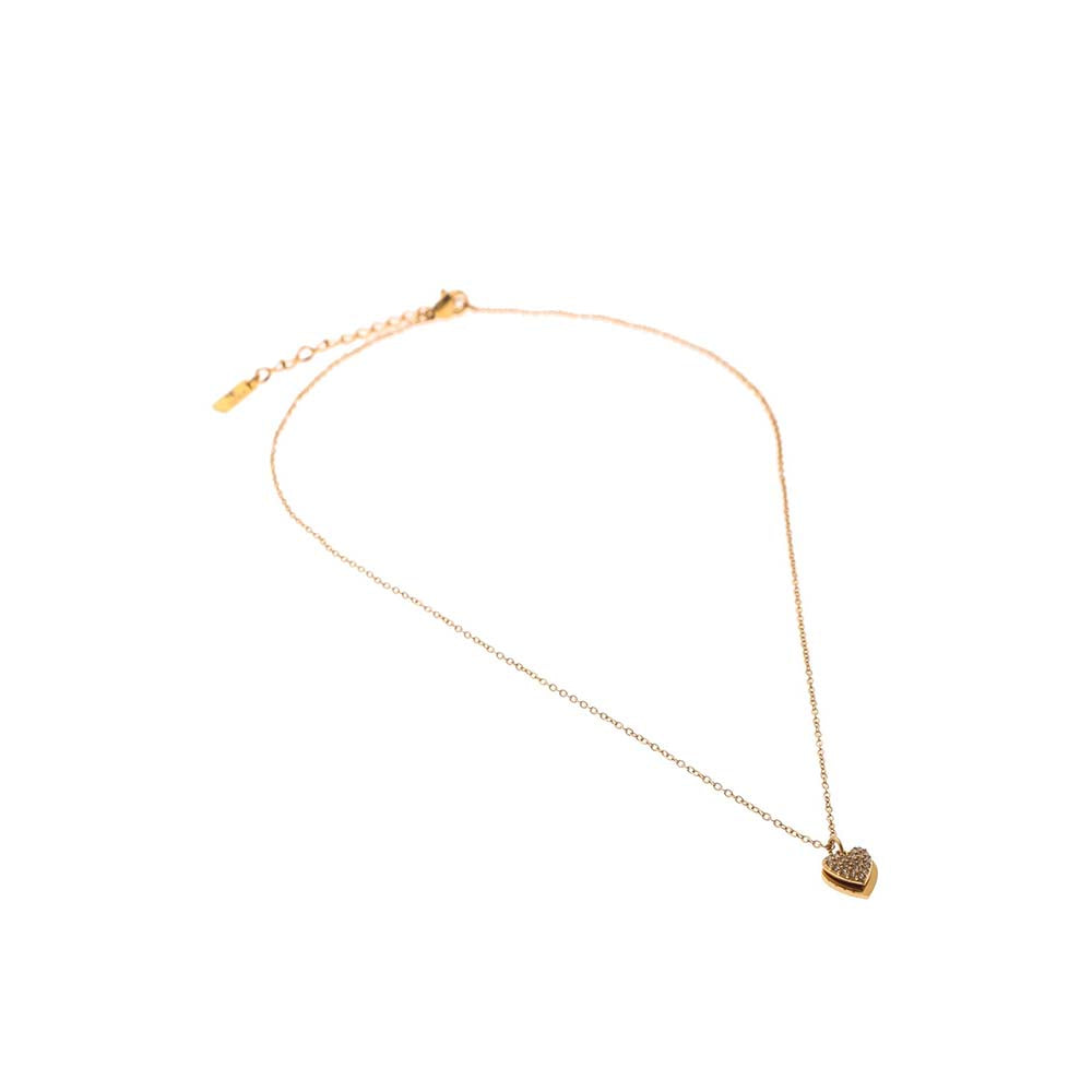 Dusala India White Heart Celebration Pendant Necklace