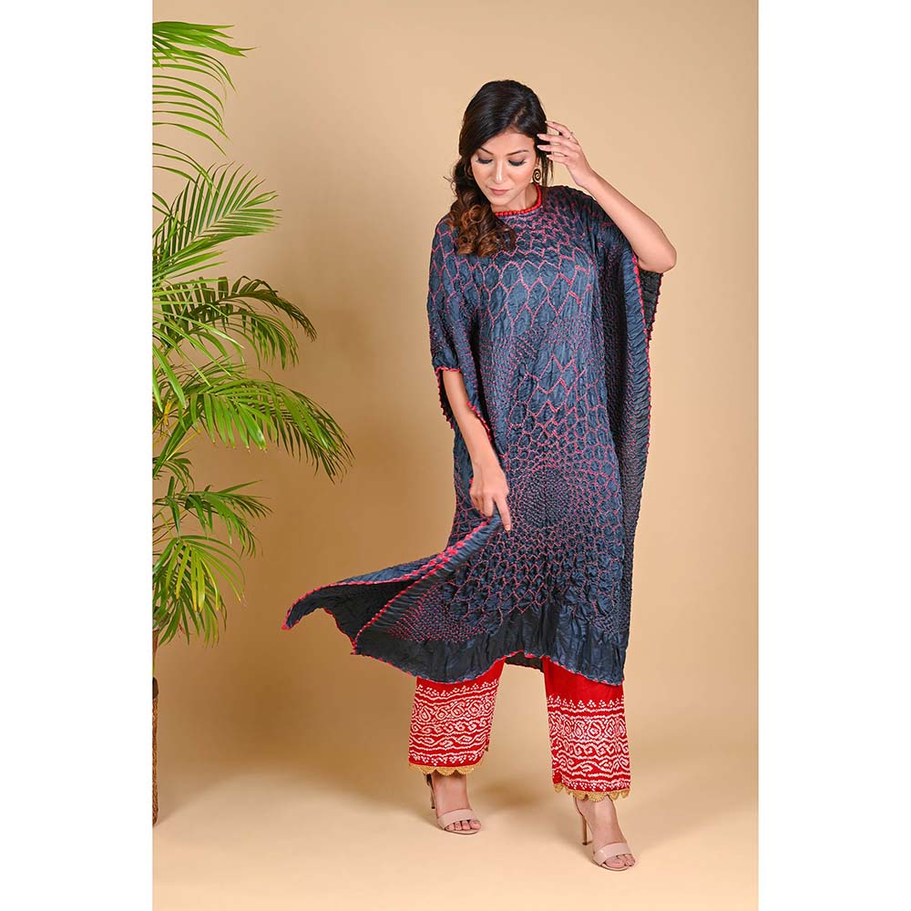 Dyelogue Three Flowers Kaftan