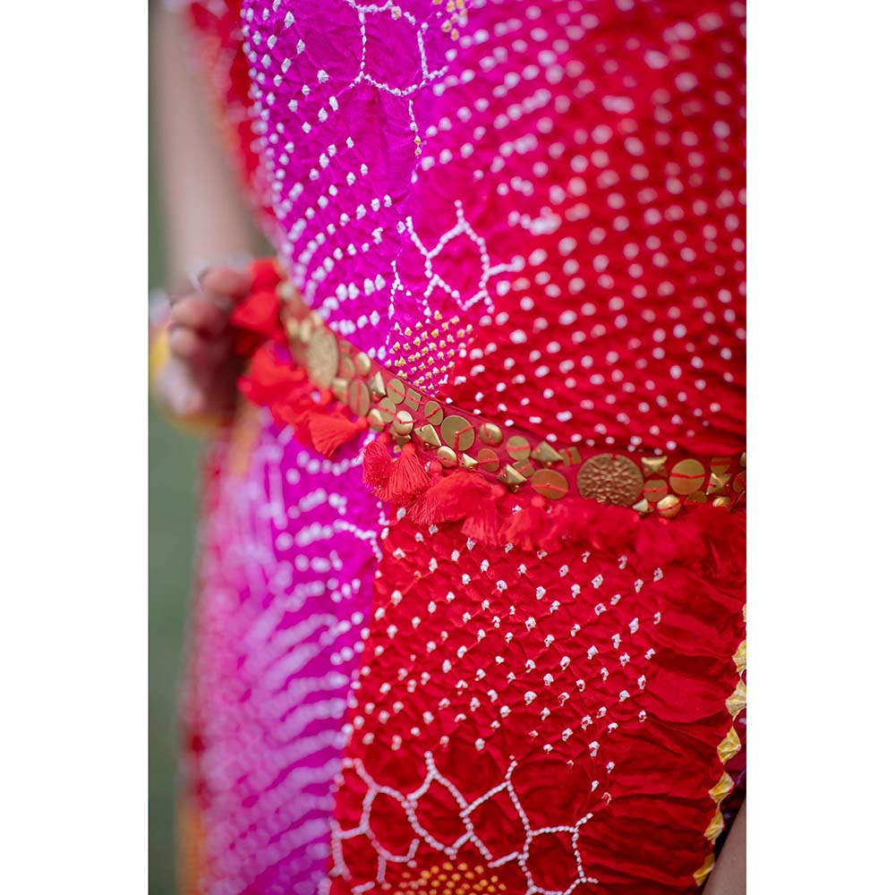 Dyelogue Drape Dress - Valley Of Flowers