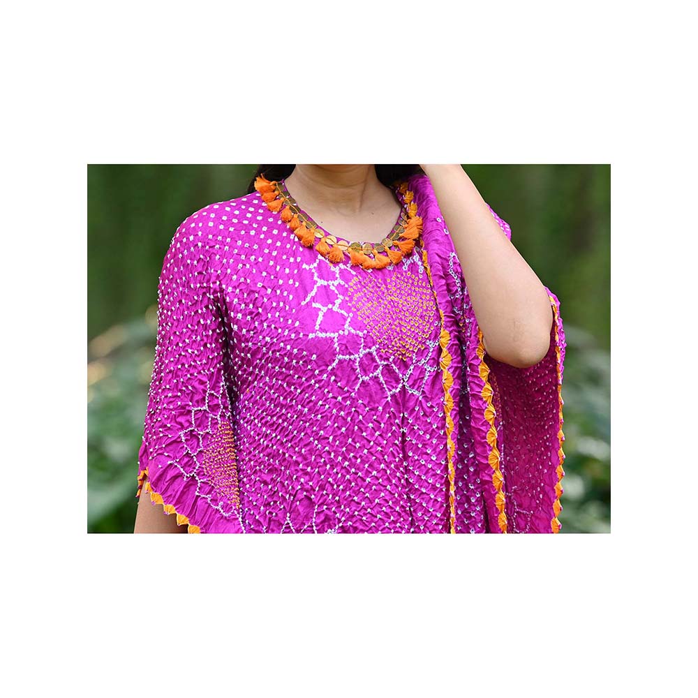 Dyelogue Drape Dress - Valley Of Flowers