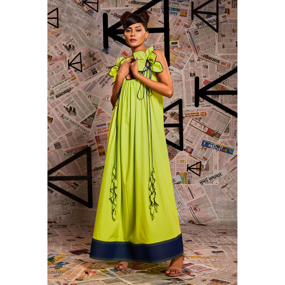 Echke Long Green Dress