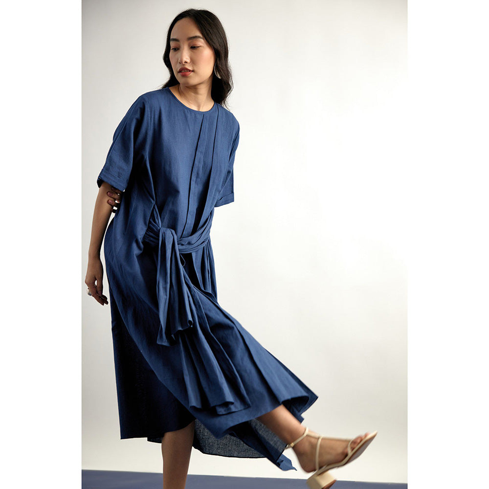 EchoStudio Navy Ridge Dress