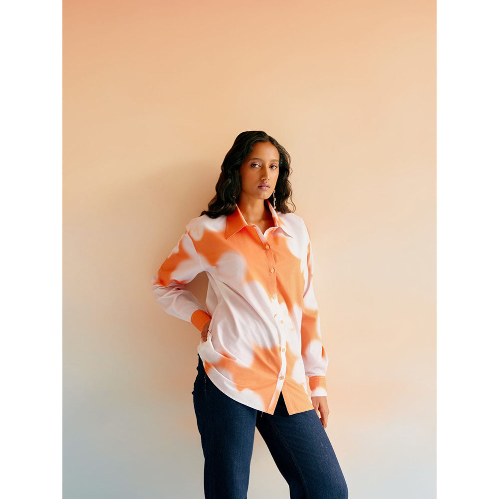 EchoStudio Orange Echo Cabana Shirt