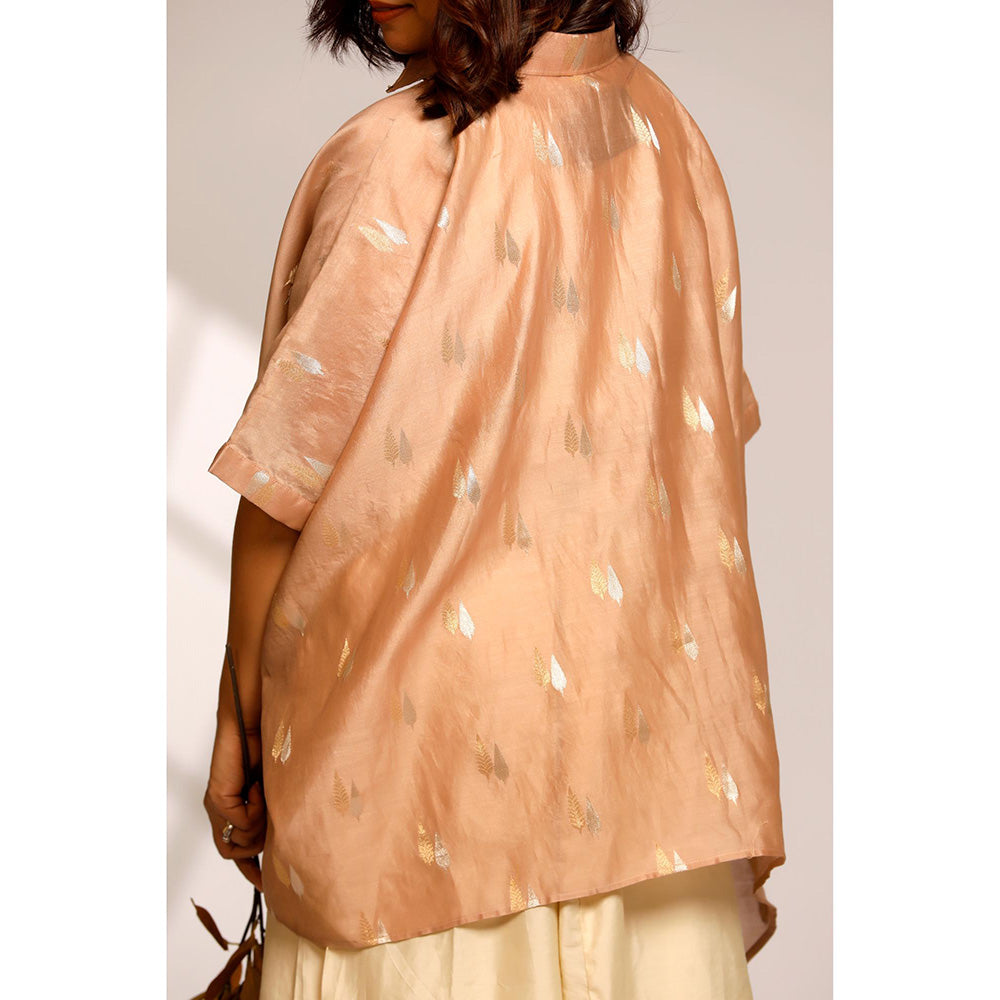 EEDA Asymmetrical Rose Shirt - Rose Gold