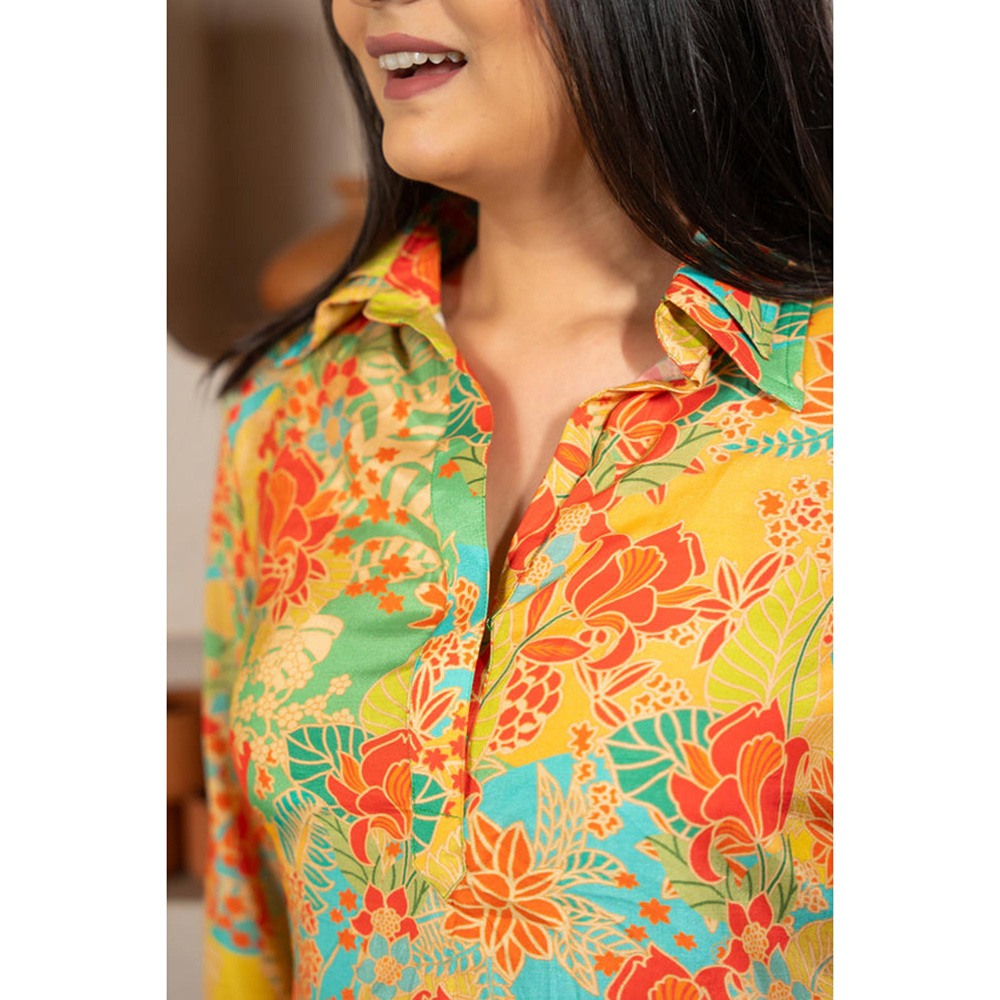 EESHA GUPTA Lemonade Breeze Muslin Co-Ord (Set of 2)