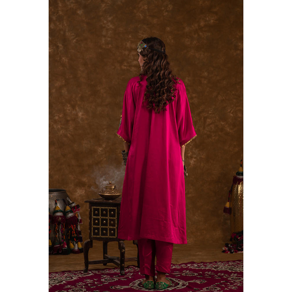 Ekavira Raahi Collection Layla Embroidered Kurta and Pant with Dupatta (Set of 3)