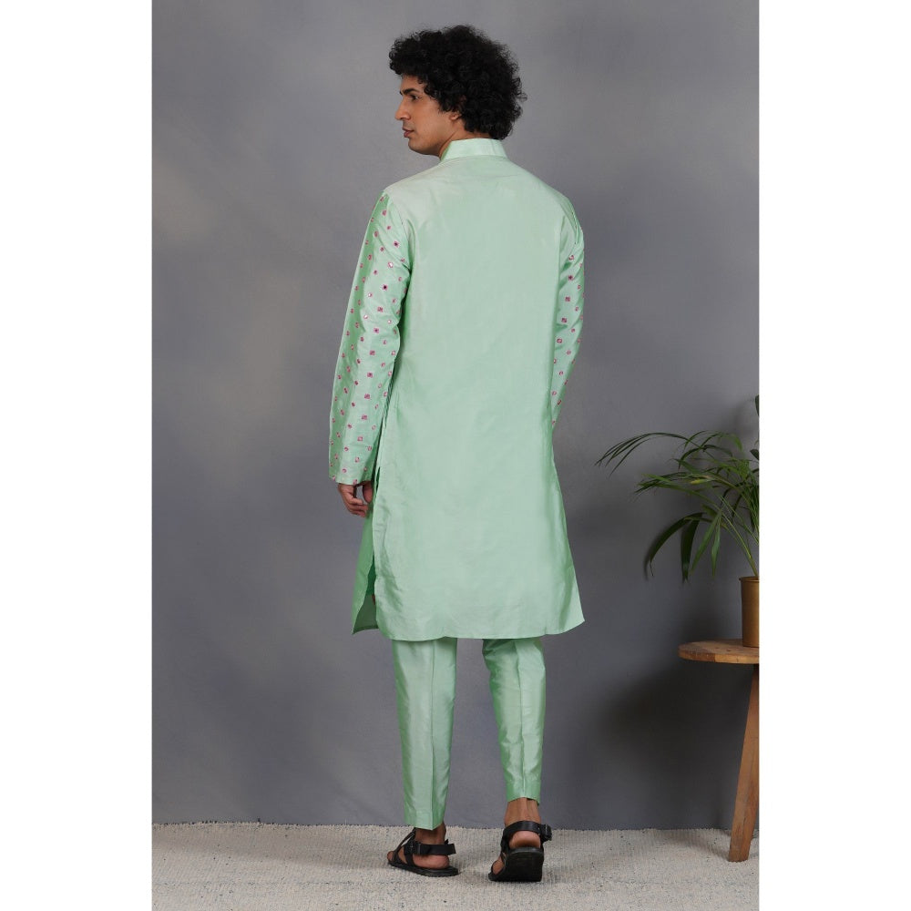 Eleven Brothers Tabir Silk & Foil Mirror Kurta Set (Set of 2)