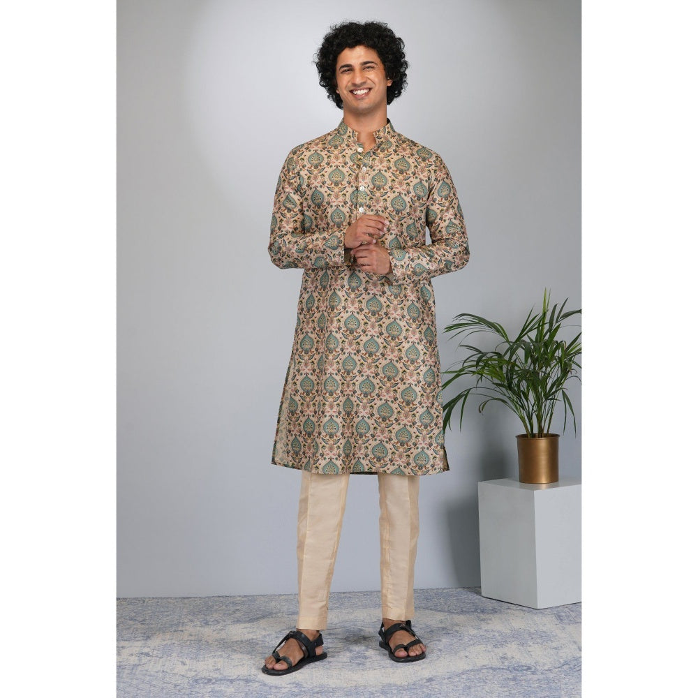 Eleven Brothers Mughal Bagh Printed Kurta Set (Set of 2)