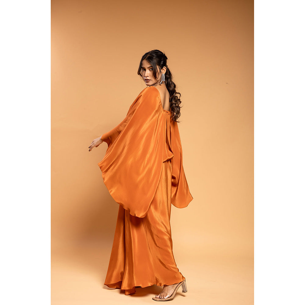 Ellemora Rust Drape Attached Dress