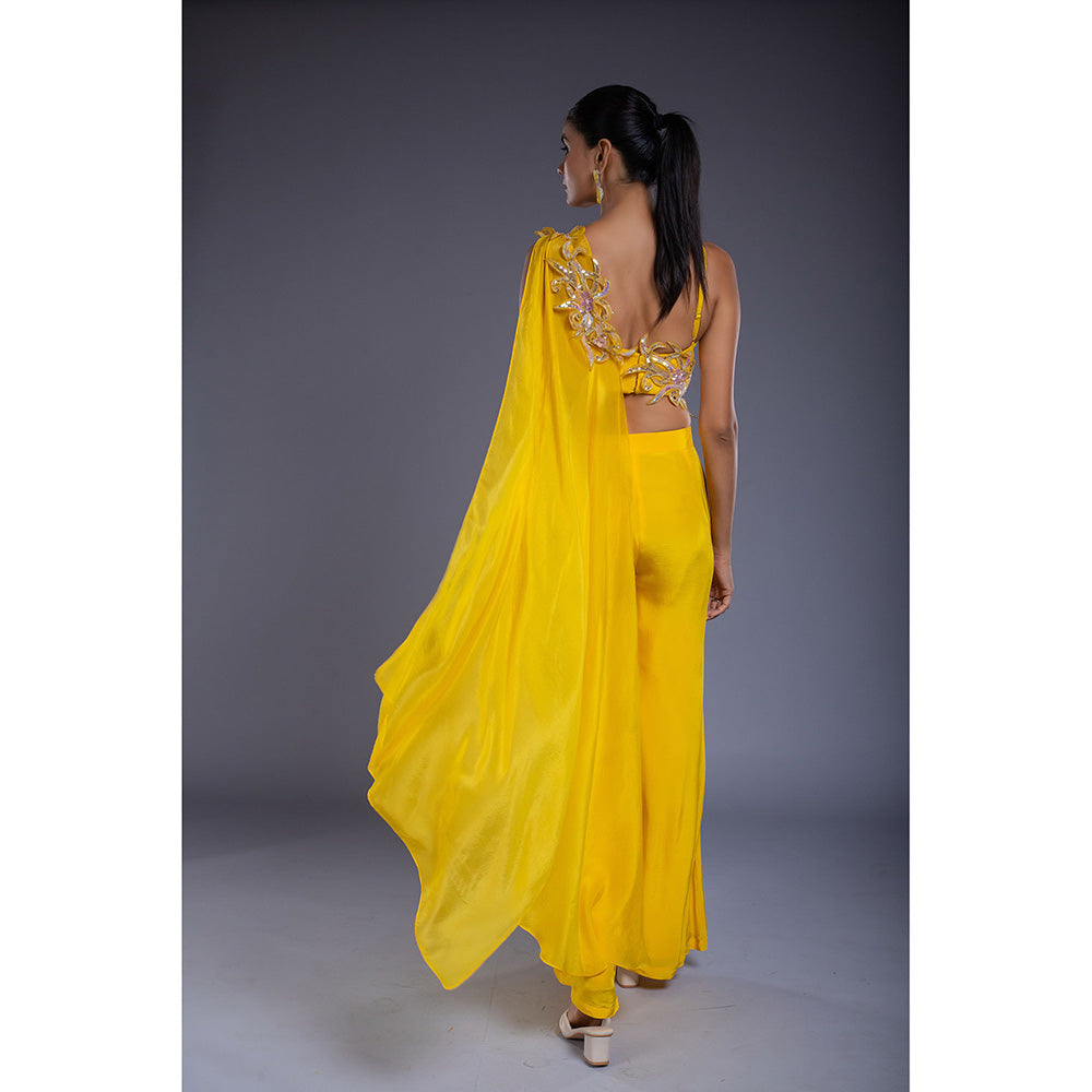 Ellemora Yellow Tube Attached Jumpsuit