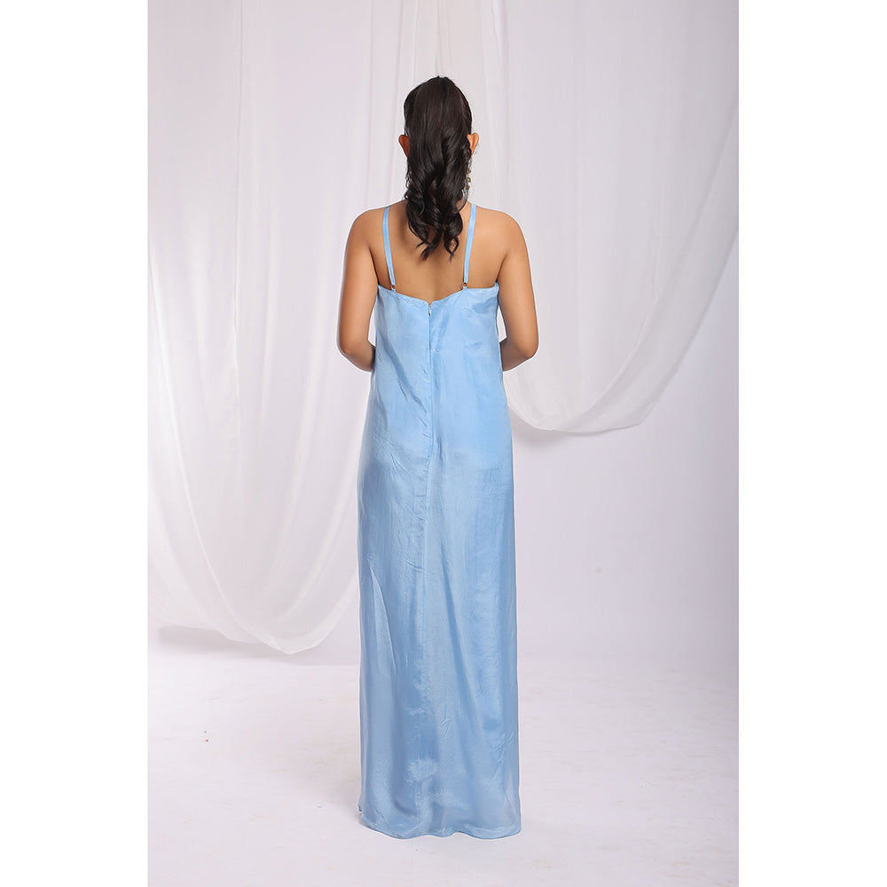 Ellemora Blue Ocean Breeze Halter Jumpsuit