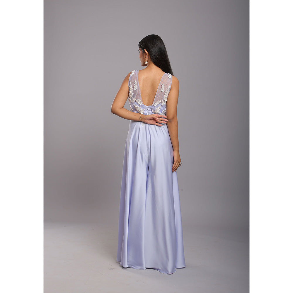 Ellemora Frosted Ice Blue Elegance Jumpsuit