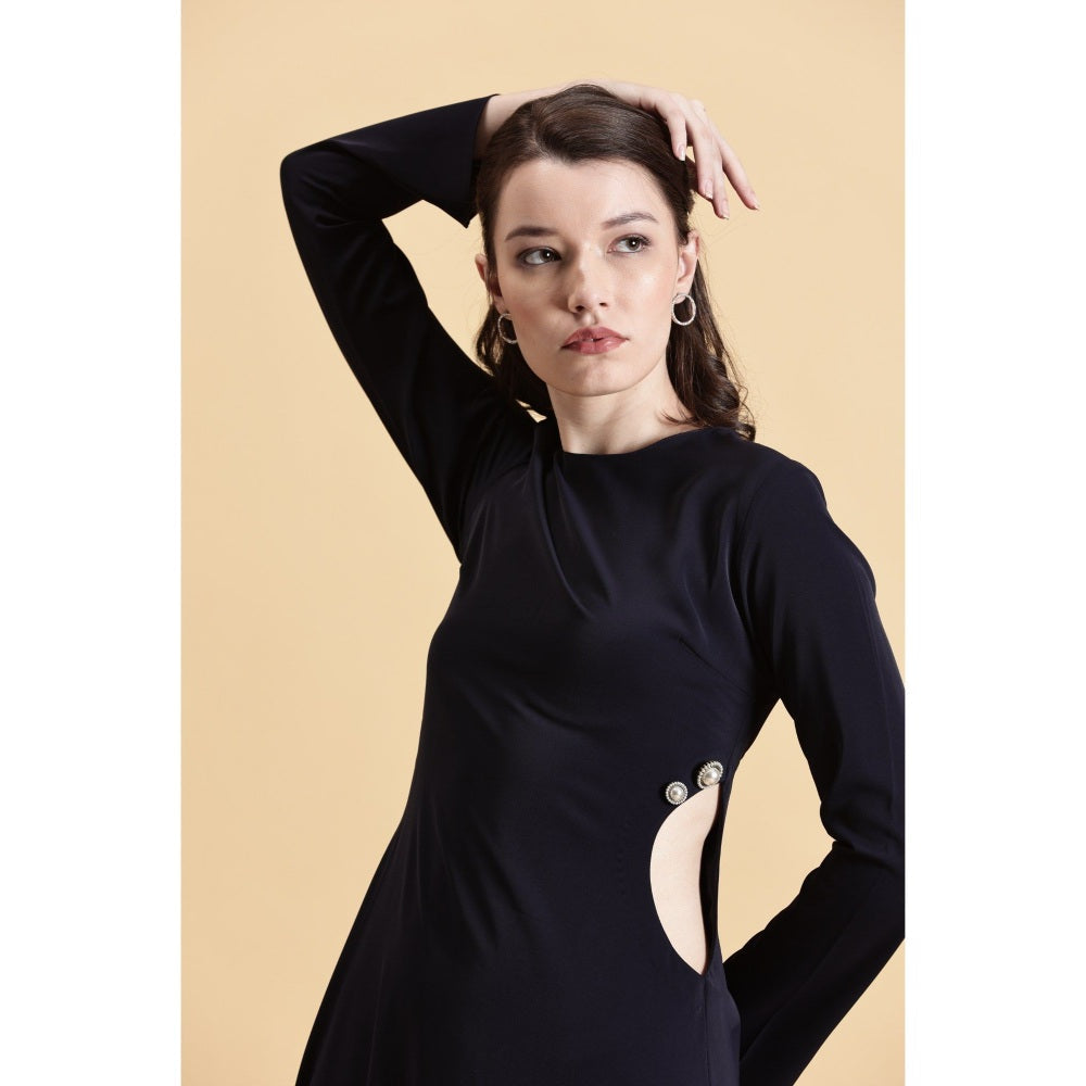 Fawn 24 Navy Blue Starlit Grace Dress