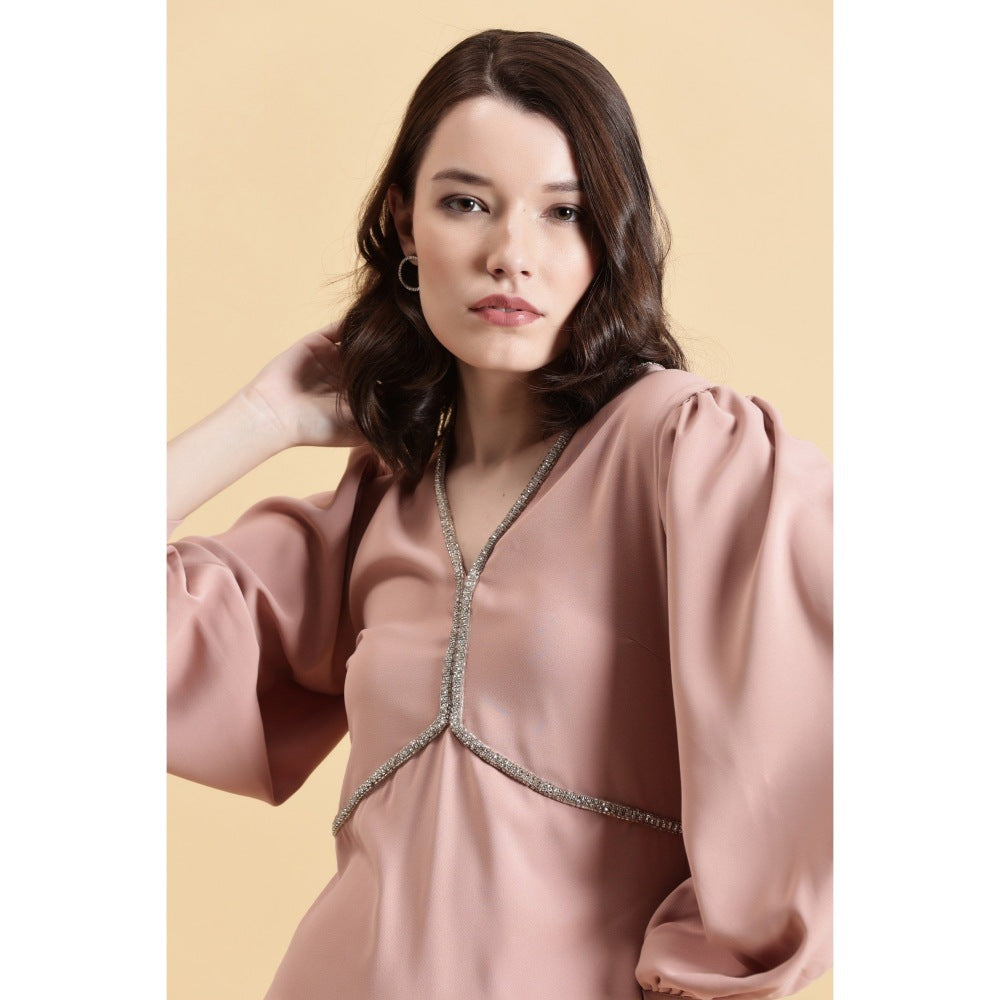 Fawn 24 Pink Cherry Blush Mini Dress