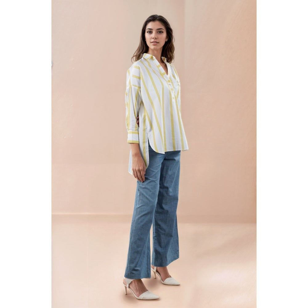 Fawn 24 Yellow Buttercup Striped Shirt