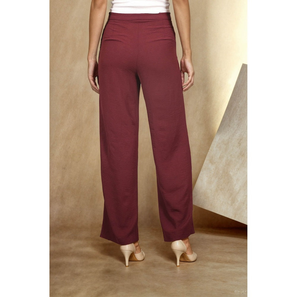 Fawn 24 Burgundy Latte Pants