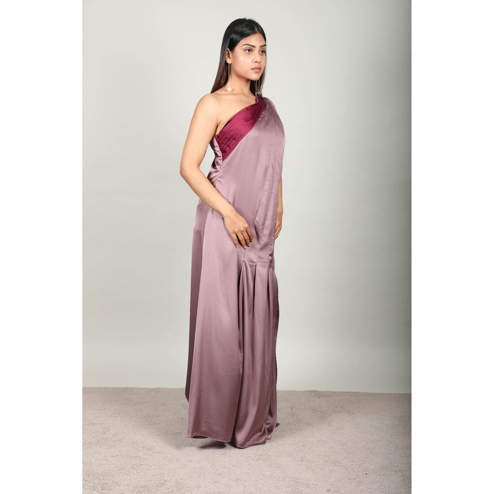 Fawn 24 Satin Gown - Mauve