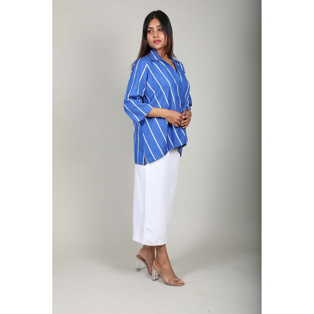 Fawn 24 Blue Crossover Shirt