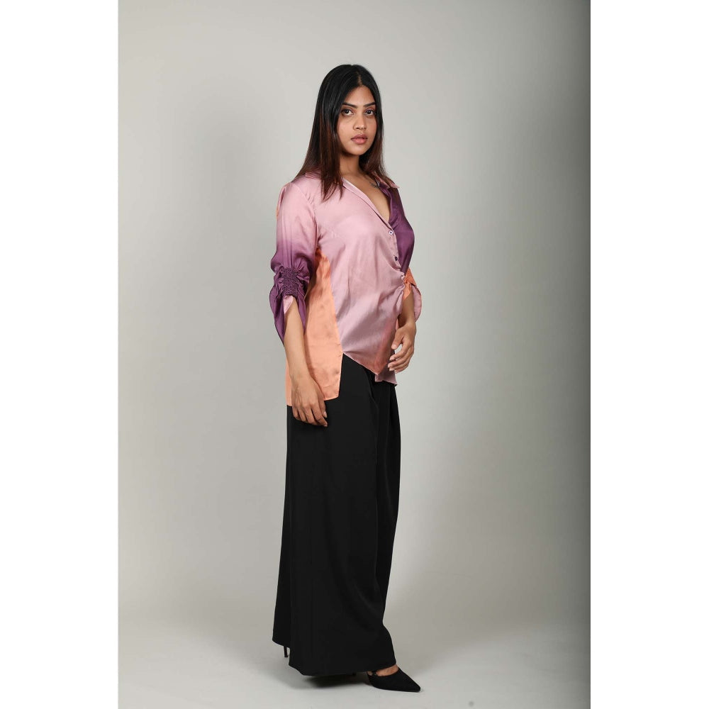 Fawn 24 Multi-Colour Ombre Satin Shirt