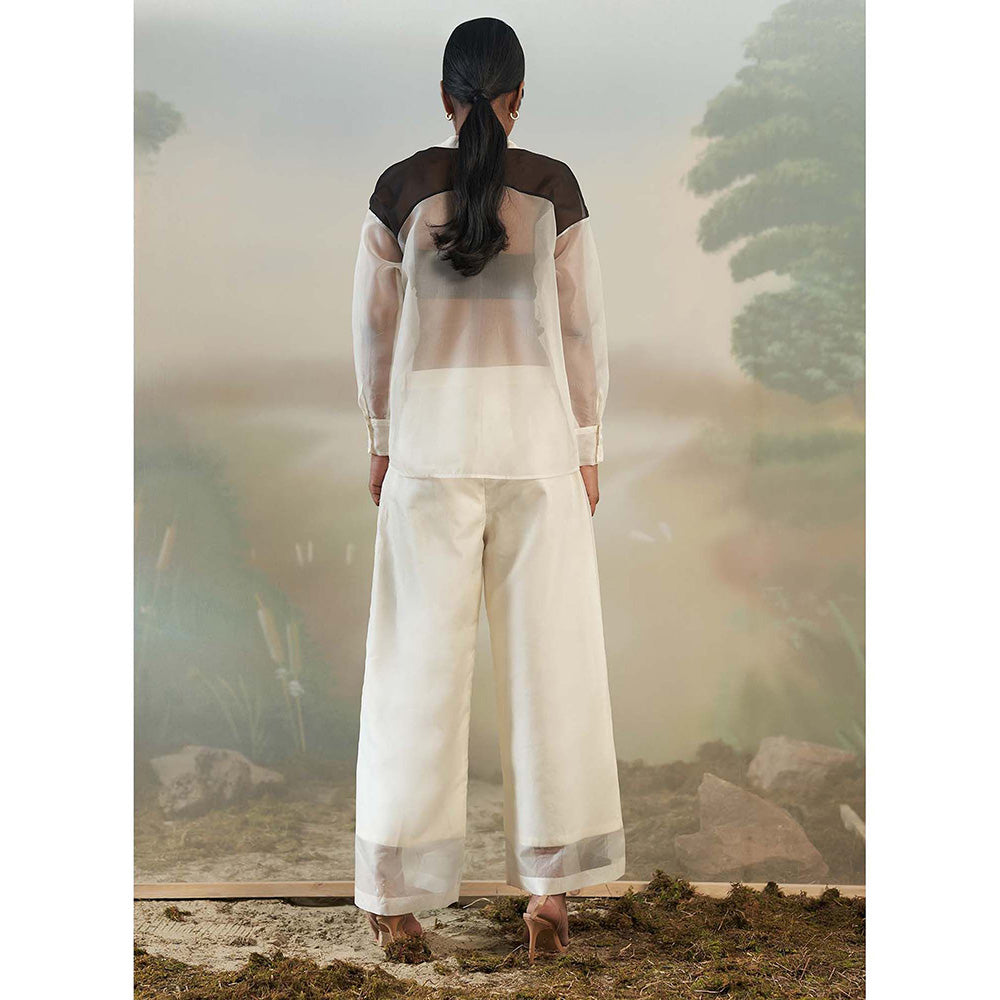 FEBo6 Moon Flower White Co-Ord (Set of 2)