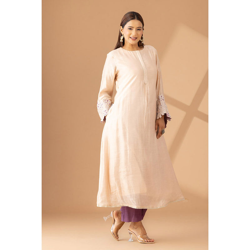 Finethreads by Hina & Nikhat Samaira Daraz Work Kurta Pant with Dupatta (Set of 2)