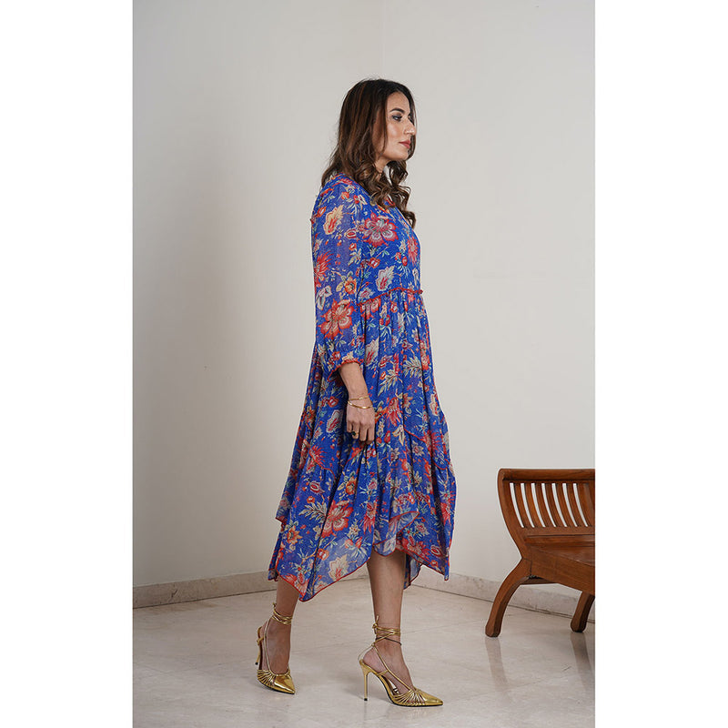 Finethreads by Hina & Nikhat Blue Bells Dress