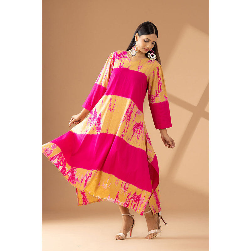 Finethreads by Hina & Nikhat Pink Echoes Of Tradition Dress