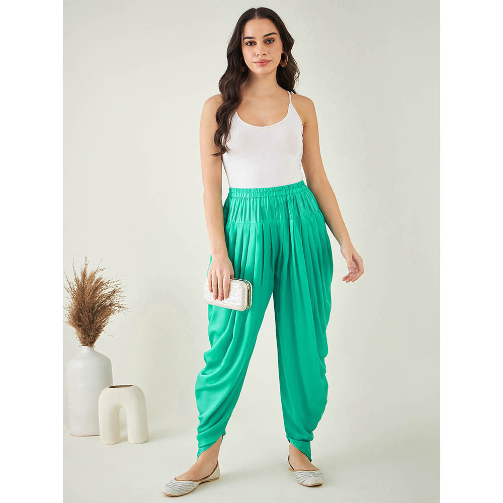 First Resort by Ramola Bachchan Blue Embellished Tunic with Dhoti Pant and Dupatta (Set of 3)
