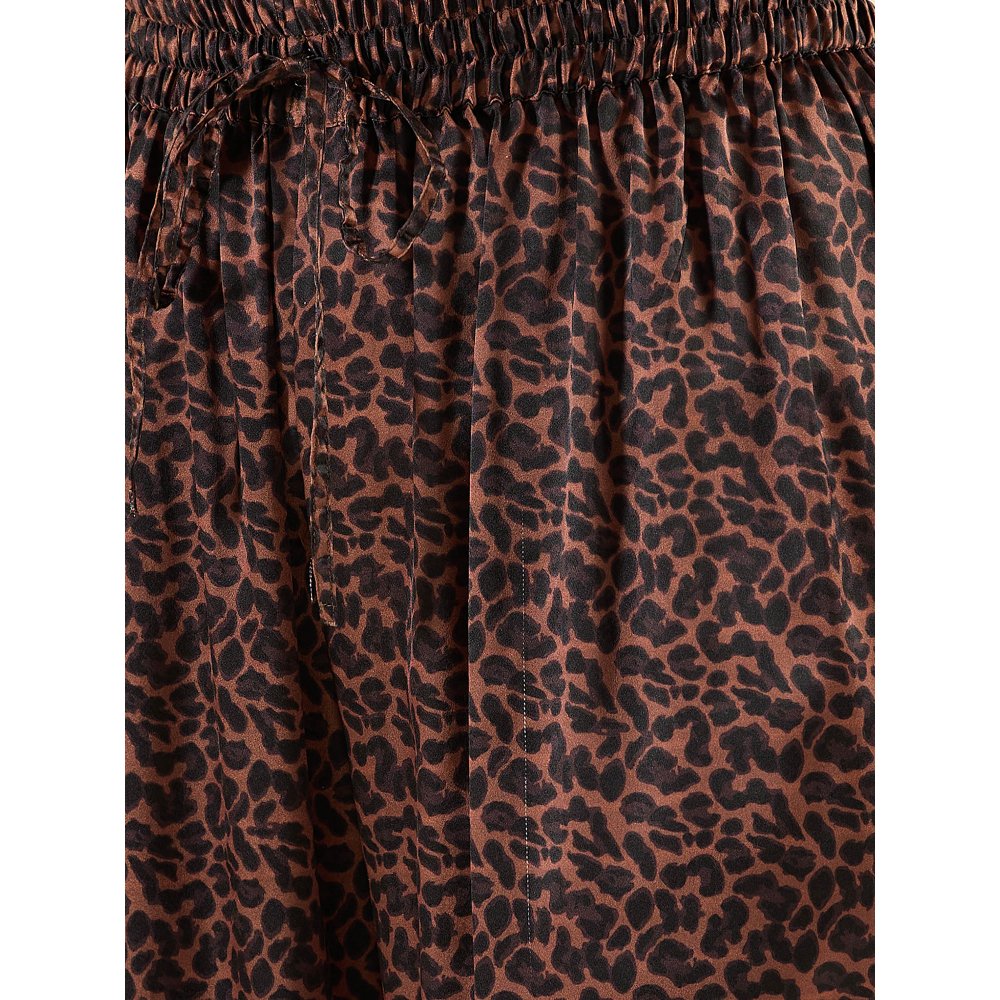 First Resort by Ramola Bachchan Brown Animal Print Pant