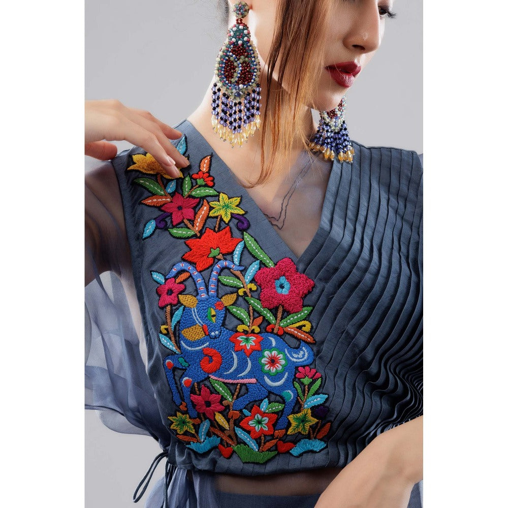 Firki by Sweta Grey Misty Co-Ord (Set of 2)