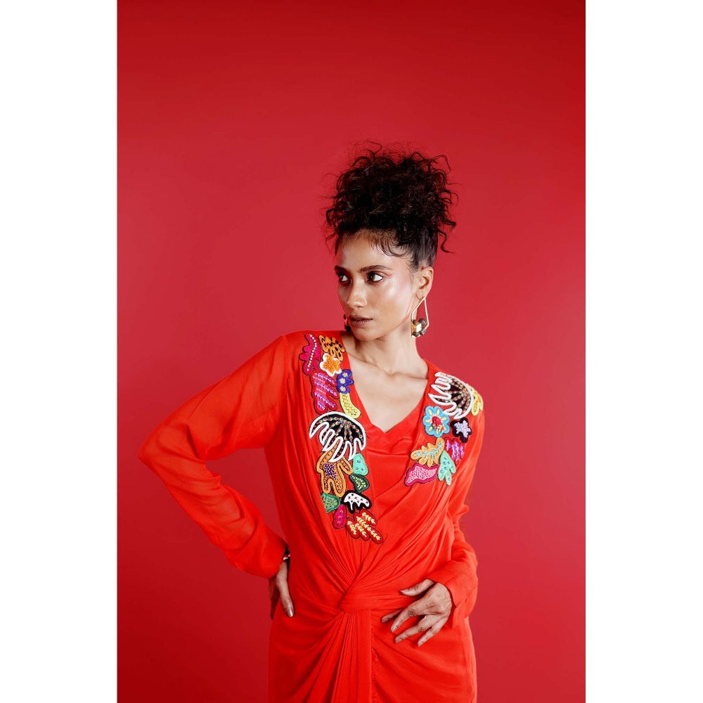 Firki by Sweta Red Issa Dress