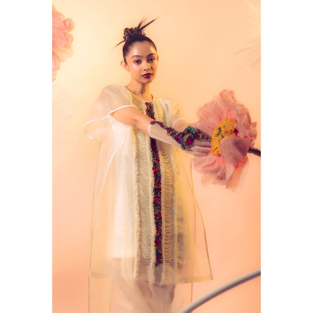 Firki by Sweta Ivory Blossom Dress