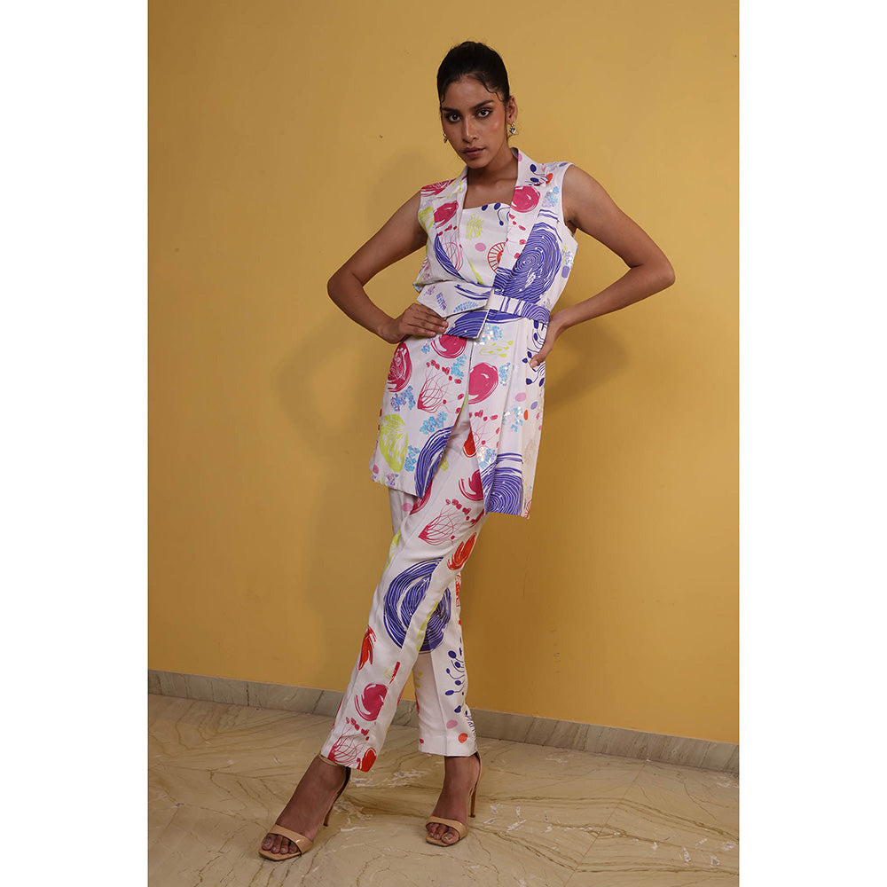 GAGAN VOHRA Elkhorn Coral Co-Ord Set - White