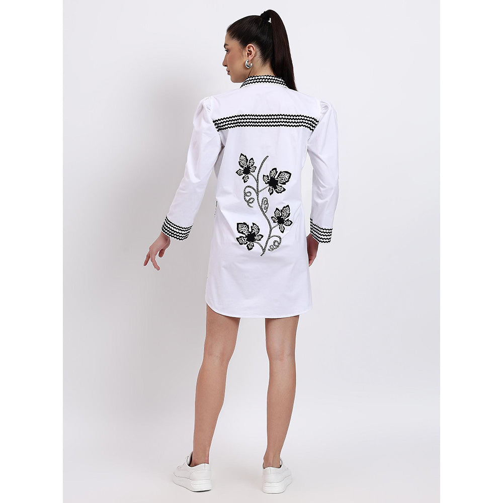 GAGAN VOHRA Womens Embroidered White Dress