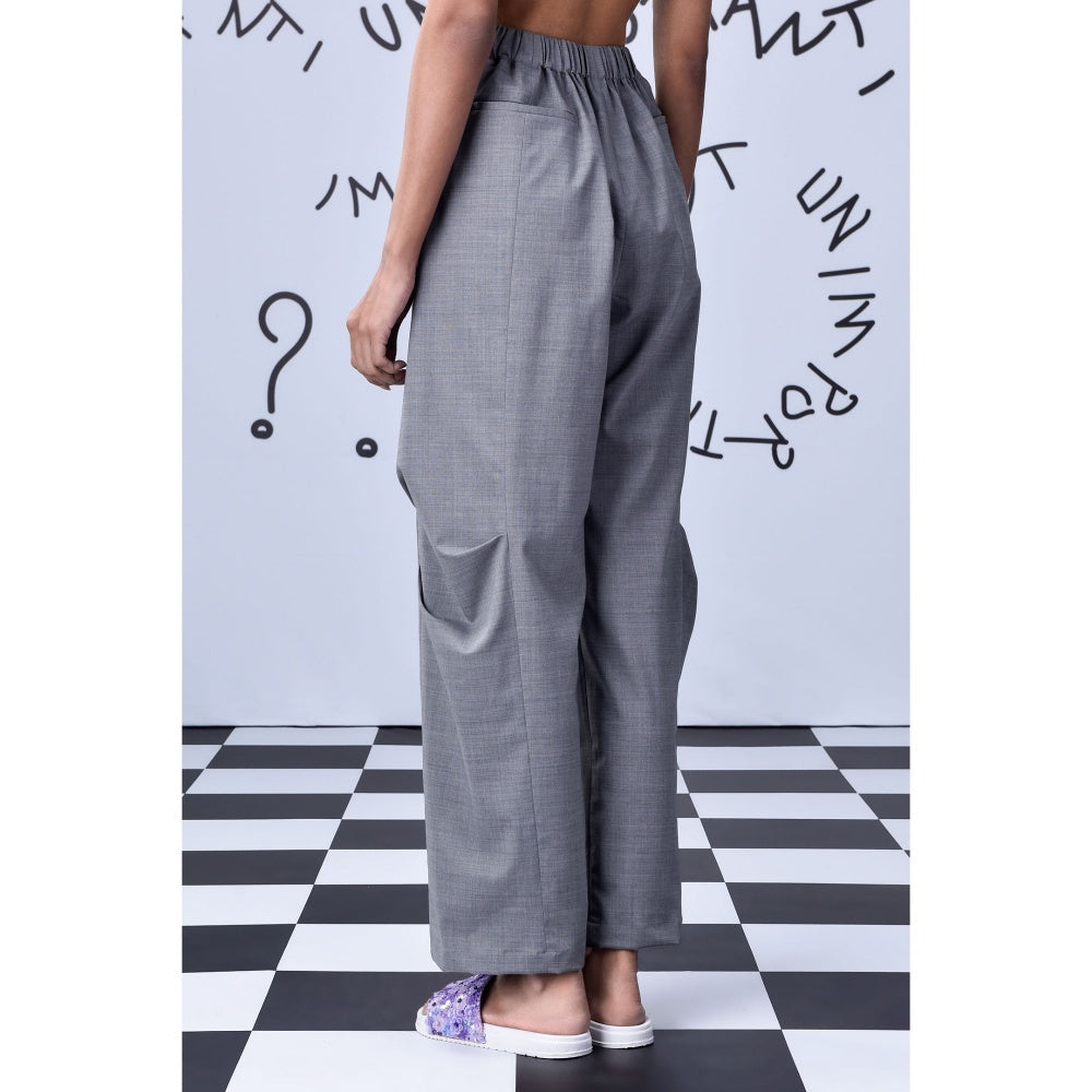 Genes Lecoanet Hemant Side Pleat Trouser- Pearl Grey